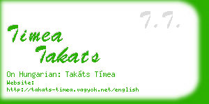 timea takats business card